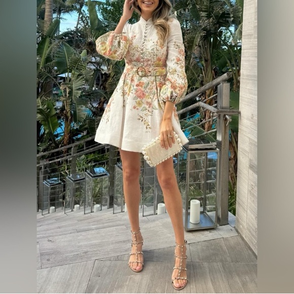 ZIMMERMANN Matchmaker Buttoned Mini Dress - Picture 4 of 17